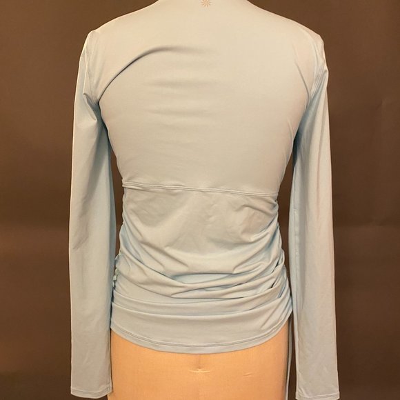 Athleta Rash Guard Swimsuit Ruched Long Sleeve - Picture 5 of 11